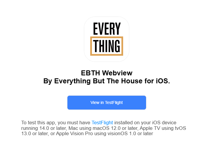 Everything New - Testflight Invitation